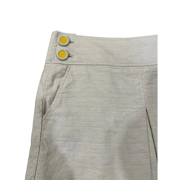 J Crew Linen Blend A Line Skirt Size 8 EUC - Picture 2 of 7